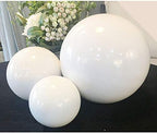 35cm/14inch Diameter Gazing Globe Mirror Ball,White Stainless Steel Polished Reflective Smooth Garden Sphere,Colorful and Shiny Addition to Any Garden or Home - Image 2