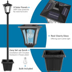Derynome 72" Solar Post Lights Outdoor, 6000K Cool White Solar Lights - Image 2