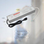 QNNP® LED Driver 100 Watts 12V DC with Plug, Low Voltage Transformer Waterproof IP67 Power Supply Transformer Adapter AC 85V-265V to 12V DC, LED Power Supply for Indoor Outdoor Lighting - Image 2