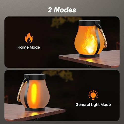 Hompavo Gen2 Solar Lanterns Outdoor Waterproof with Ultra-Real Flame - Image 5