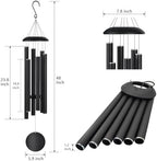 Suntimber Extra Large Wind Chimes for Outside Deep Tone,(Black,48") - Image 2