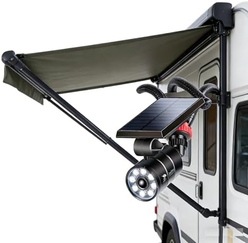 Solar Motion Sensor Camping Lights Aluminum - Image 5