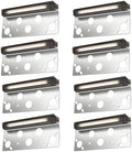 7 Inch LED Retaining Wall Lights, 2700K-5000K Selectable, 12-24V 5W 200LM Low Voltage Paver Lights, IP65 Waterproof LED Landscape Hardscape Light, ETL Listed, 8PK by RUNBISON