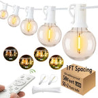 G40 Globe String Lights 50FT with 50+2 Bulbs,Remote Controlled Party lights - Image 6