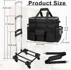 Large Rolling Cleaning Caddy with Wheels, Cleaning Supplies Organizer - Image 2