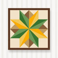 BQ034-02 BARN Quilt Block Outdoor Square | 6 Sizes | Outside Pattern | Wall Art | Yard Art | Barn Quilt Sign | Farm Quilt Design (23.5" x 23.5" 1 Sided) by SignStuffInc