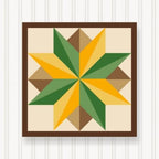 BQ034-02 BARN QUILT Block Outdoor Square | 6 SIZES | Outside Pattern | Wall Art | Yard Art | Barn Quilt Sign | Farm Quilt Design (46" x 46" 1 sided) Shipped in 4-23" pieces by SignStuffInc