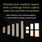 LUMENGY Paver Light 4x8 Inch (3.85 x 7.79), 5000K Daylight, Glare-Free Brick Lighting for Driveways, Walkways, Pool Decks and Patios, 12V Hardwired, IP67 Waterproof, Drive-Over Rated - Image 4