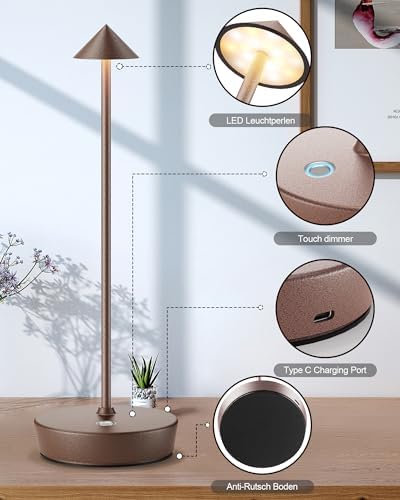 Cordless Table Lamp Rechargeable 6000mAh Battery Outdoor LED Light - Image 6
