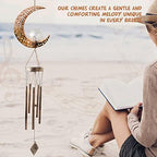 Outdoor Moon Light Wind Chimes, Mom Gift Moon Gifts, Mother Decor, Garden Gifts, Sympathy Wind Chimes Outdoor for mom, Grandma, Memorial Wind Chime. - Image 6