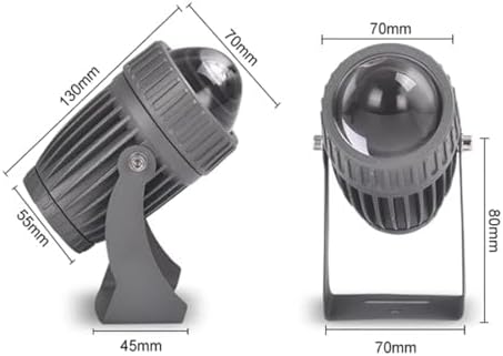LED Beam Spotlight - Exterior Wall Lighting Spotlight, 10W Adjustable Beam Angle Upward Light, IP65 Waterproof Outdoor Landscape Light, Suitable for Hotel Exterior Building Lighting(Green,10W(12V)) ( - Image 2