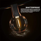 SUNTHIN 48FT Outdoor String Lights with 25 G40 LED Bulbs (1 Spare) - Image 5