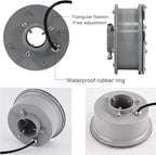 RGB LED Ring Fountain Light with Remote Control, IP68 Waterproof Underwater Submersible Pond Light for Garden Pool Water Feature Illumination(AC12V,24W) - Image 6
