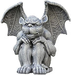 Mischievous Gargoyle Garden Gnome Statue Figurine Art Yard Lawn Hallway Plant Pot for Indoor Outdoor Home Office Collectible Crafts (17x12x17cm) - Image 5