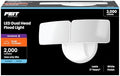 Feit Electric 28W Dusk to Dawn Dual Head Outdoor LED Security Flood Light, 2000 Lumens, 5000K Daylight, Adjustable Heads, Waterproof, Hardwired, 50,000-Hour Lifetime, S9DFL/850/DD/WH by FeitElectricCompany