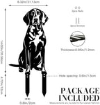 14" American English Coonhound Statue Garden Stake - Image 3