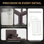 2 Pack Bronze Porch Light, Rust-Resistant Outdoor Wall Light - Image 5