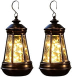 Vintage Solar Hanging Lantern LED String Light (2pcs) by Unknown