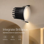 2 Pcs 3 Inch LED Recessed Light, Trimless Canless 3.0 in Cutout, 12W 4000K Full Spectrum CRI 98 Dimmable Recessed Ceiling Light, Frameless Aluminum Spotlight for Living Room and Kitchen Spaces - Image 4