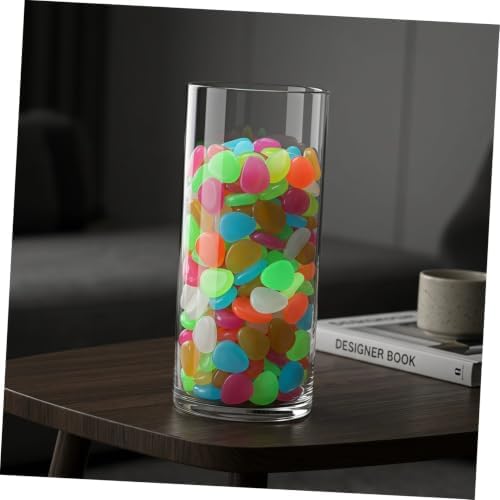 Resin Pebbles Easy to Use Glow-in-the-Dark 500pcs Recharge in Sunlight Luminous Stones Random Color for Outdoor Garden Decor for Pathways and Decorative Planters, Landscaping - Image 4
