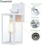 GRUENLICH Outdoor Wall Light Fixture Dusk to Dawn, Tempered Glass - Image 2
