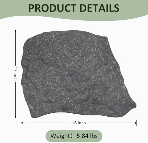 Sekcen 3 Pack Rubber Stepping Stones Outdoor Garden Rubber Pavers Pathway Walkway Paving Stones - Image 2