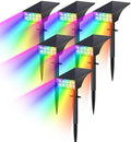 WENATY Solar Spot Lights Outdoor Color Changing 6 Pack Halloween Spotlights by WENATY
