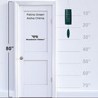 Woodstock Wind Chimes for Outside, Aloha Chime 28", Patina Green Windchime, Outdoor Patio and Garden Décor for Front Porch Decorative Wind Chime (ACPG) - Image 6