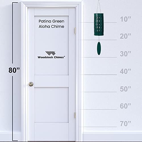 Woodstock Wind Chimes for Outside, Aloha Chime 28", Patina Green Windchime, Outdoor Patio and Garden Décor for Front Porch Decorative Wind Chime (ACPG) - Image 6
