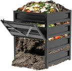 Compost Bin Outdoor -170 Gallon Metal Mesh Rust-Proof Coating Composter by TrellumeGardenHome
