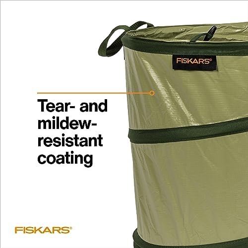 Fiskars Kangaroo Collapsible Garden Bag for Yard Waste, 10 Gallon Reusable Container for Lawn Care and Gardening - Image 4