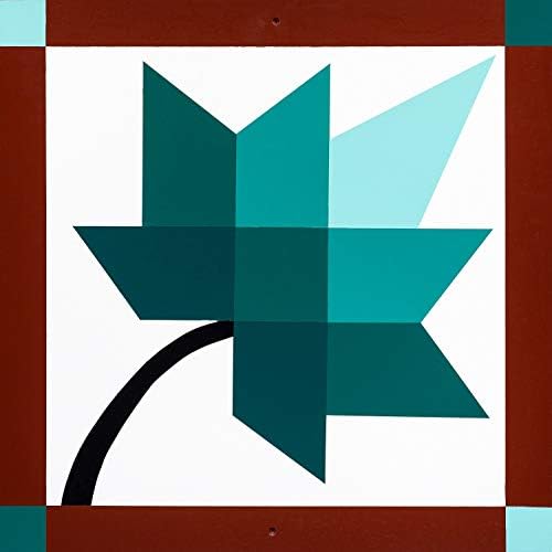 Wooden Barn Quilt Autumn Splendor Brisk Breeze Amish-Made Hand-Painted 24" x 24" by Unknown