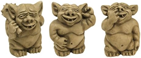 Design Toscano The Picc-a-Dilly Gargoyle Sculptures - Medium Set Includes: Medium Bum, Ear a... by DesignToscano