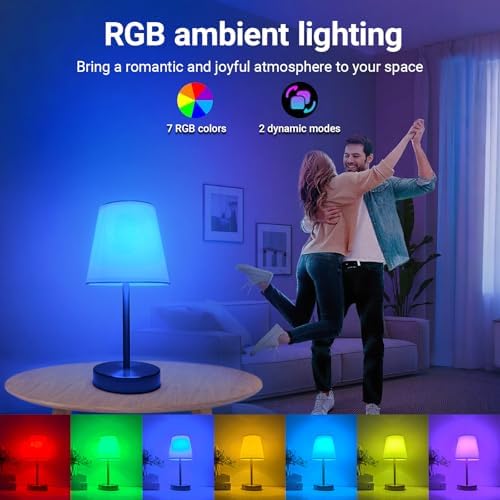 1 Pack Cordless Table Lamp Rechargeable, 10000 mAh Portable LED Battery Operated Lamp with Remote Control, 10 Colors Dimmable Touch Desk Light with Timer for Bedside Night Light Outdoor Patio Camping - Image 4