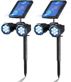 Bell+Howell Bionic Spotlight Duo Solar Lights Outdoor with Motion Sensor 14 LED Lights Super Bright Waterproof Landscape Spotlights for Patio Garden Garage Outdoor Lighting As Seen On TV Set of 2 by BellHowell