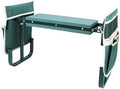Garden Kneeler Seat with Tool Pouches, Foldable Gardening Stool Bench for Kneeling and Sitting, Adjustable Height Garden Stool for Planting (Green) by Wisoqu