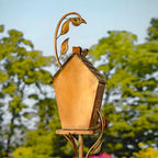 Copper Colored Fancy Design Birdhouse Garden Stakes (Stretched Classic House Shape) - Image 7