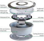 Ring Fountain Lamp - LED Underwater Pond Lights, 12/24V RGB Submersible Light, IP68 Waterproof Middle Hole Pond Lighting,RGB+remote-9w(AC12V) - Image 2