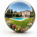 22 Inch Stainless Steel Gazing Globe Mirror Ball, Reflective Smooth Garden Sphere, Polished Shiny Hollow Sphere for Lawn, Yard, Patio, Pond, Garden and Outdoor Decor by Emlovosy