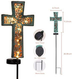 Solar Cross Garden Stake Lights 38inch Outdoor Waterproof Memorial - Image 5