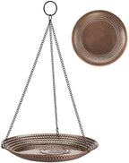 Good Directions Hanging Tranquility Bird Bath for Outside Backyard, Outdoor, Patio, Garden, Birdbath Gift for Bird Lovers Watchers, Small 13" Pure Copper Metal by GoodDirections