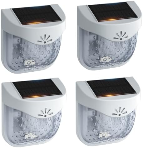 Solar Outdoor Garden Lights, Waterproof LED Deck Lighting 3000K, Gray by Unknown