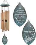 Sympathy Wind Chimes Personalized, 36inch in Loving Memory Wind Chimes, Memorial Gifts for Loss of Loved Mom/Dad, Windchime for Funeral Outdoor by ExtrabilyOfficial