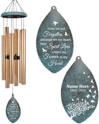 Sympathy Wind Chimes Personalized, 36inch in Loving Memory Wind Chimes, Memorial Gifts for Loss of Loved Mom/Dad, Windchime for Funeral Outdoor by ExtrabilyOfficial