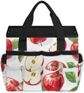 Fruits Half Apples Garden Tool Bag Tote for Men Women Multiple Pockets Wide Mouth Heavy Duty Waterproof Tool Organizer Bag for Outdoor Lawn Yard Portable Gardening Storage With Elasticbands by Unknown
