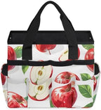 Fruits Half Apples Garden Tool Bag Tote for Men Women Multiple Pockets Wide Mouth Heavy Duty Waterproof Tool Organizer Bag for Outdoor Lawn Yard Portable Gardening Storage With Elasticbands by Unknown
