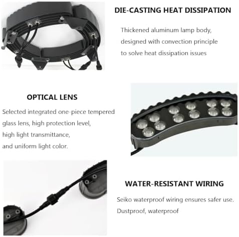 Outdoor Landscape Ring LED Tree Lights, 48-84W Tree Spotlight - Image 6