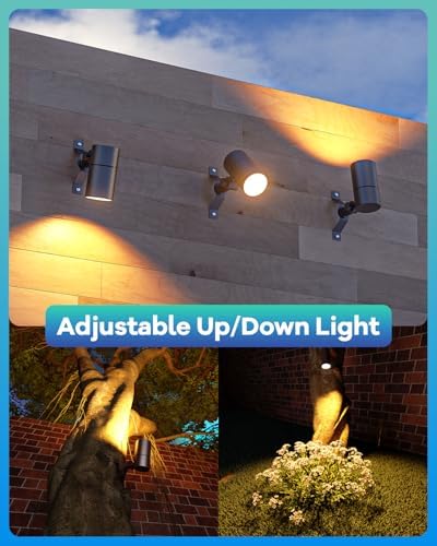 12V Low Voltage Landscape Light for Down Light Tree Lights, Remote Control RGBW MR16 LED Bulb, RGB+CCT Tunable 2700K-6500K, IP65 Waterproof Spotlight for Outdoor Garden Yard Fence (Black) - Image 2