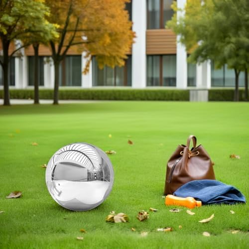Outdoor Gazing Globe 225mm Stainless Steel Reflective Garden Decor - Image 5