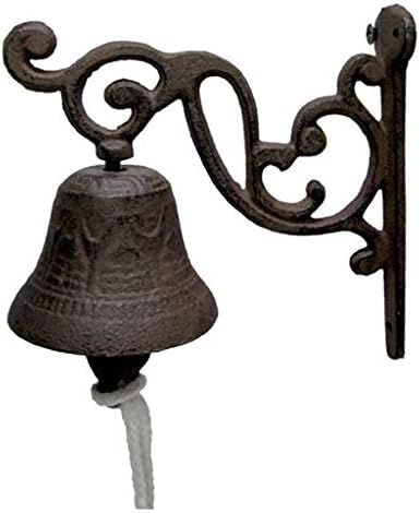 Cast Iron Door Dinner Bells Hanging Garden Bell Lawn, 2, as described by Unknown